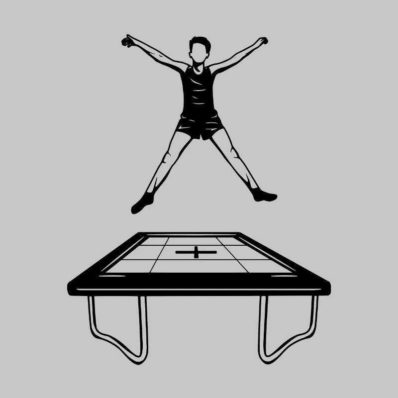 Trampolin Junge