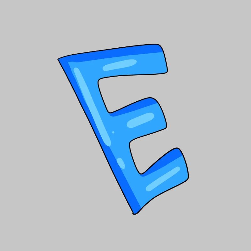Buchstabe E Anfangsbuchstabe