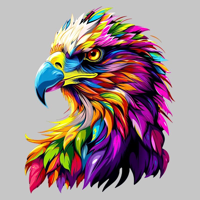 Eagle Pop Art Bright Colors Golden Eagle White-tailed Eagle