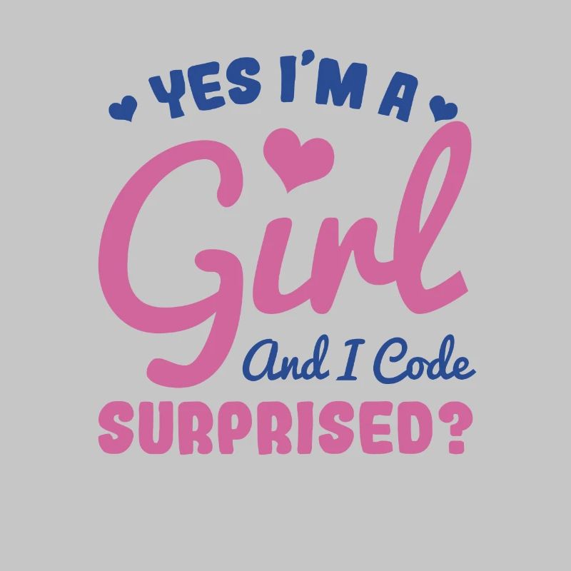 Fille et programmeuse