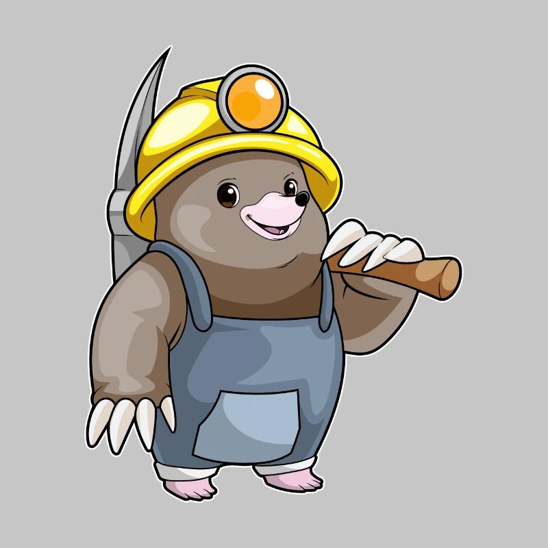 Mole Miner Pickaxe Mining