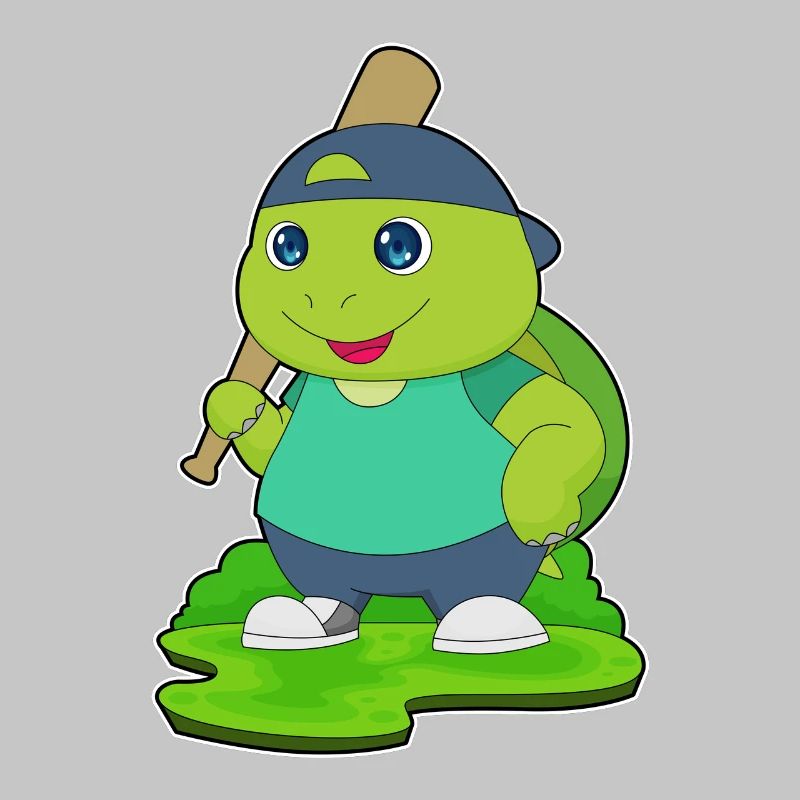 Turtle Baseball Baseball Bat