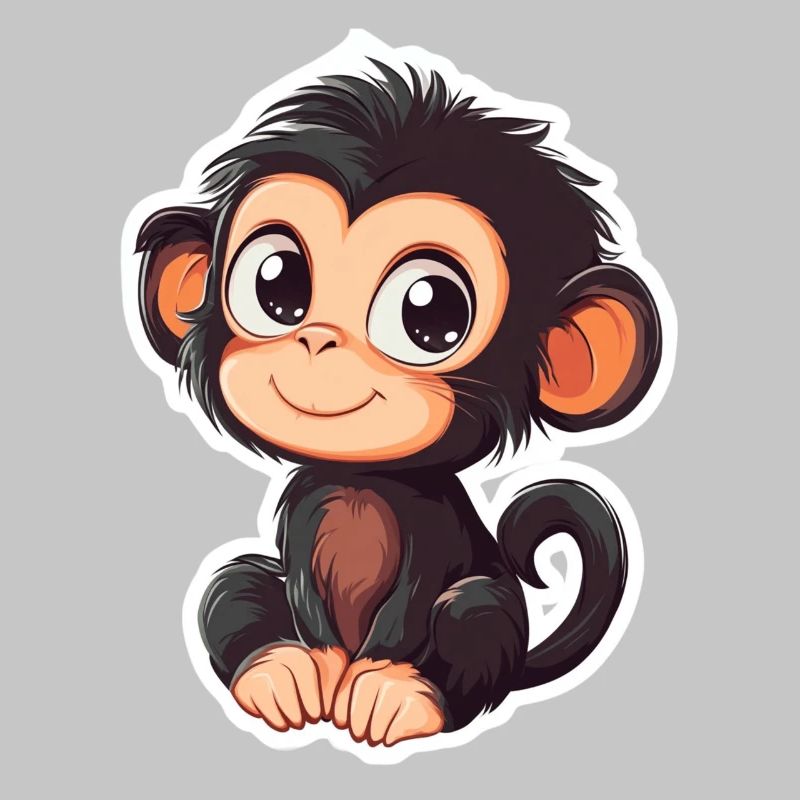 Cute Monkey Cute Monkey Gift for Monkey Fans
