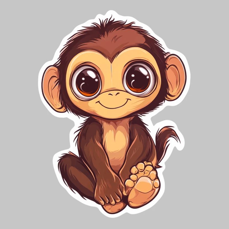 Monkey Cute Monkey Gift for Monkey Fans
