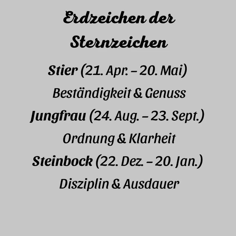 Erdzeichen_der_Sternzeichen