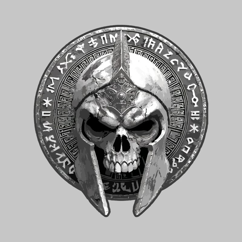Spartan Skeleton Gladiator Skull