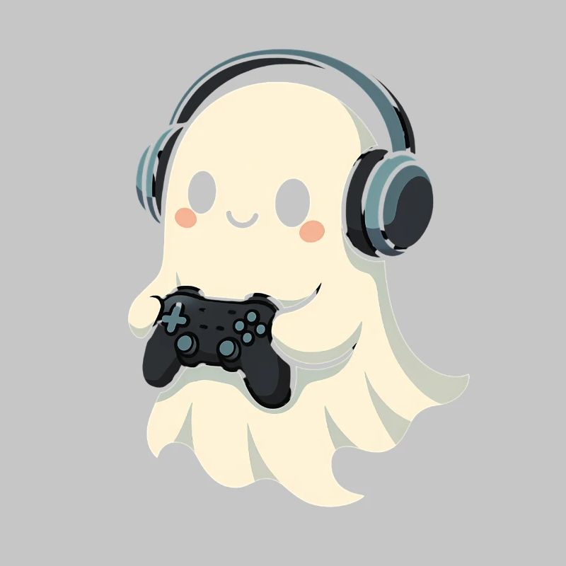 Geist mit Kopfhörer Spielcontroller