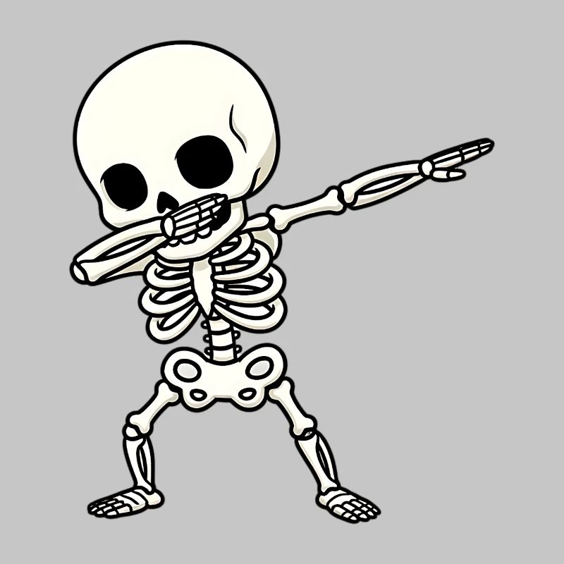 Funny Skeleton Dab