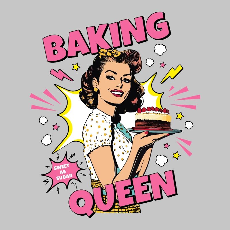 Baking Cake Baking Queen Baking Fairy Baker Pop Art