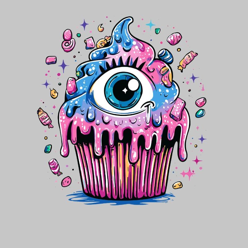 Explosion de couleurs d’Eye in Neon Cupcake