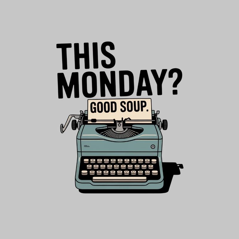 This Monday Good Soup Typewriter Meme