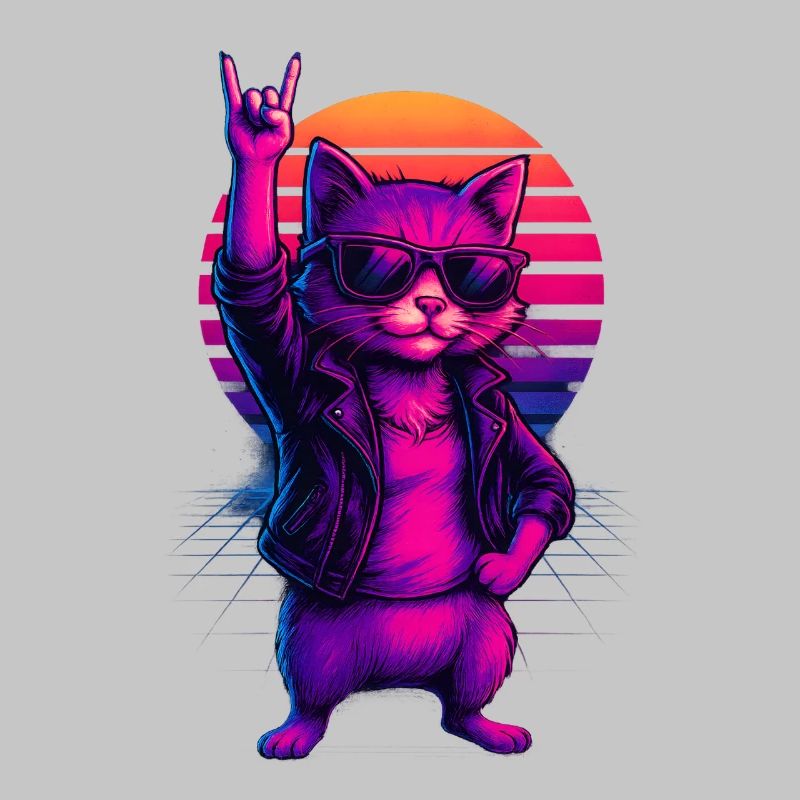 Synthwave Chat Chat Retro Sunset