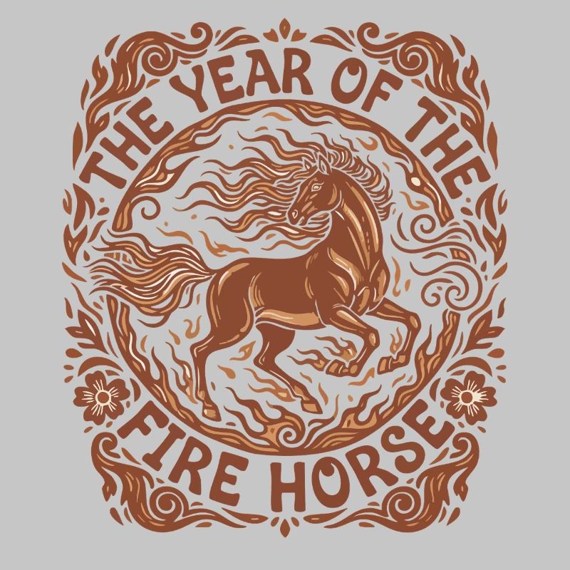 Année de la conception de la célébration du cheval de feu