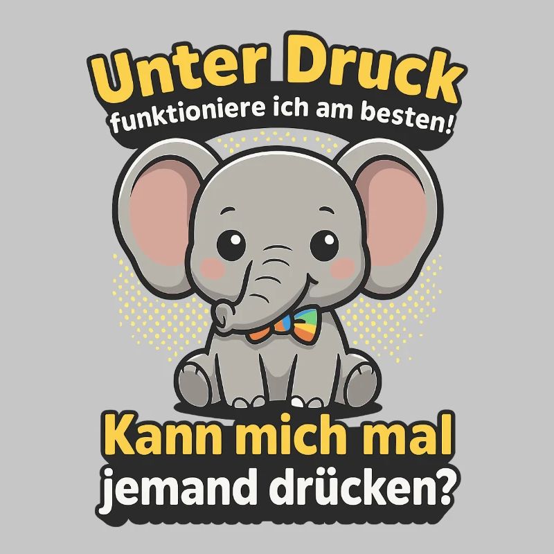Under pressure elephant, cuddle me saying