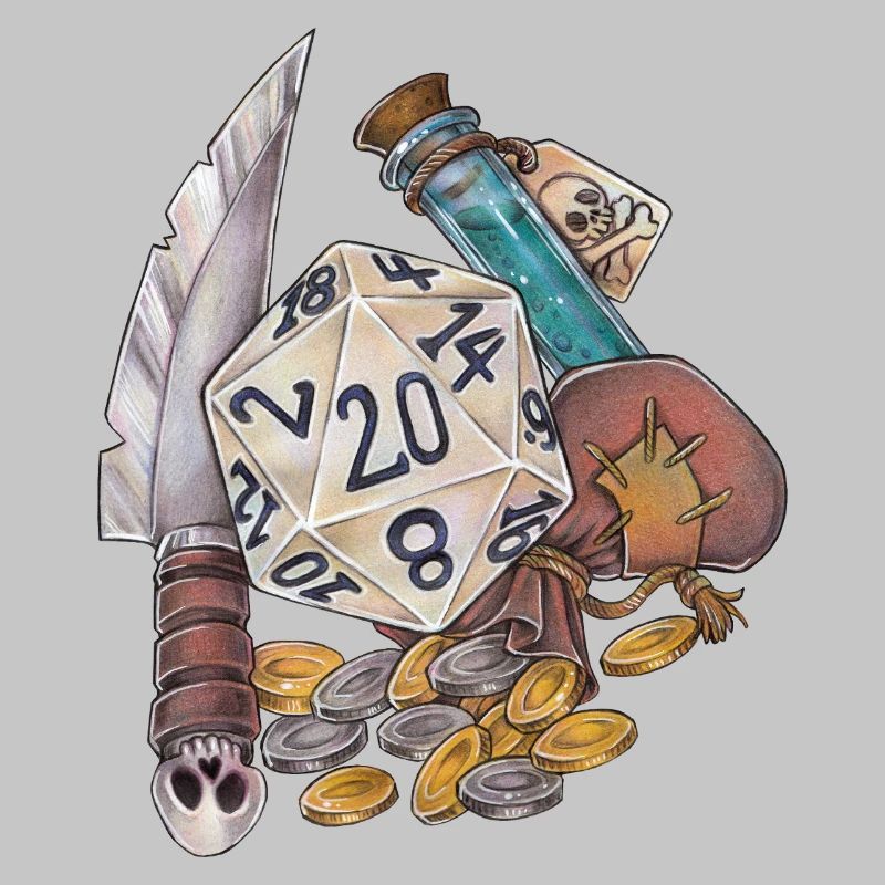 RPG Tabletop D20 Dice Gift Thief Robbery
