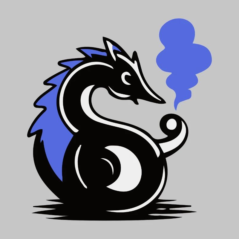 Blauer Glut-Seepferdchen