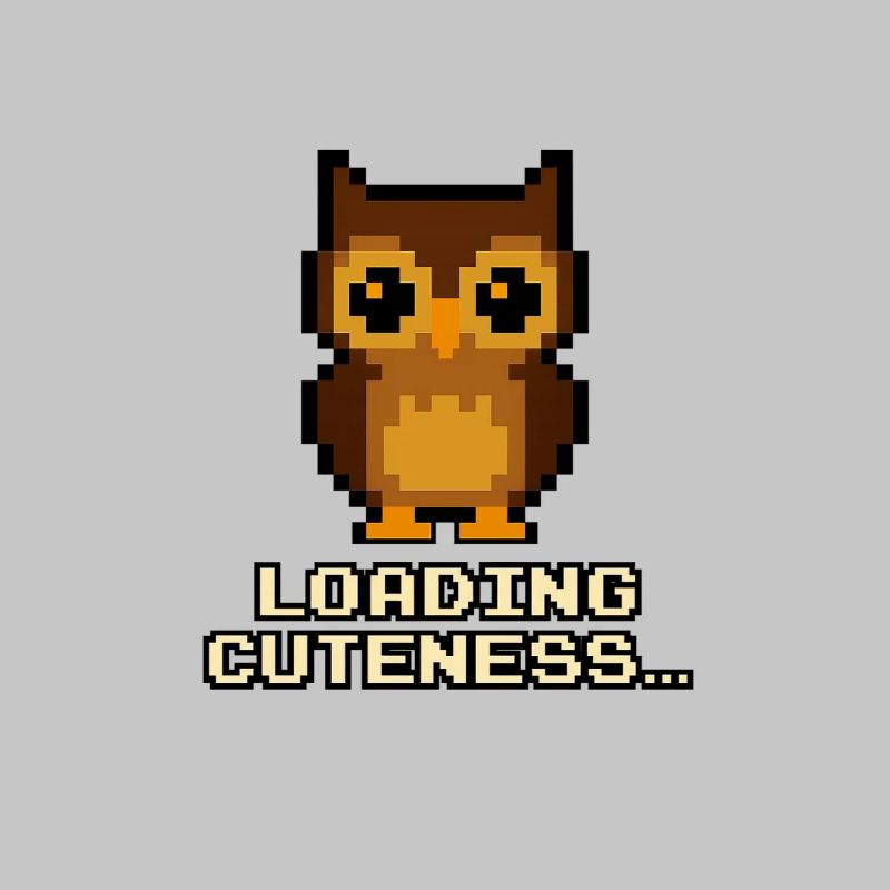 Pixel Owls Loading Cuteness