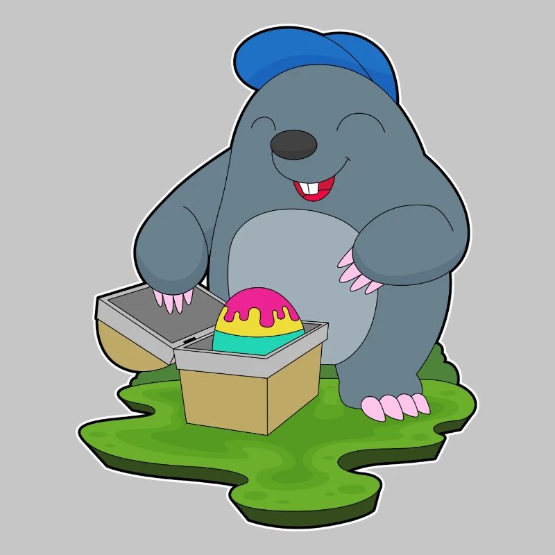 Mole Easter Easter Egg
