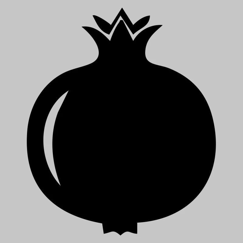 Pomegranate Silhouette – Exotic Fruit Design