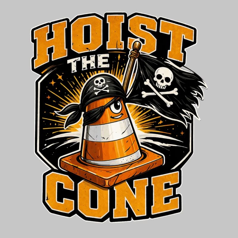 Construction Worker Road Construction Traffic Cone