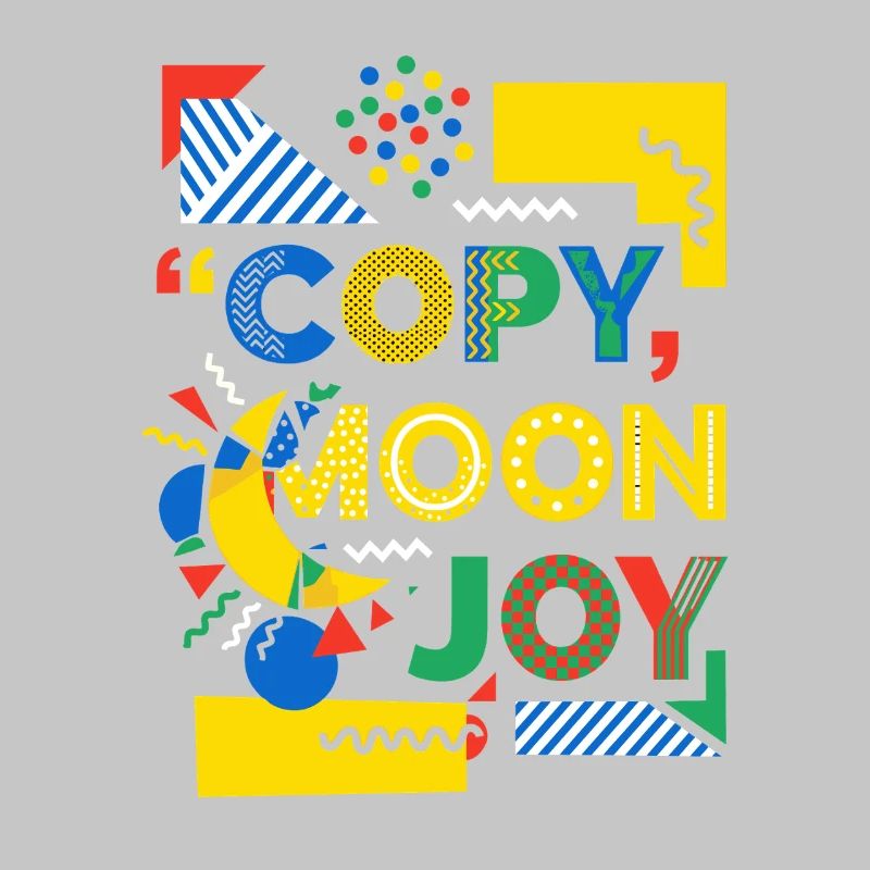 Explosion de couleurs de Moon Joy Pop Art