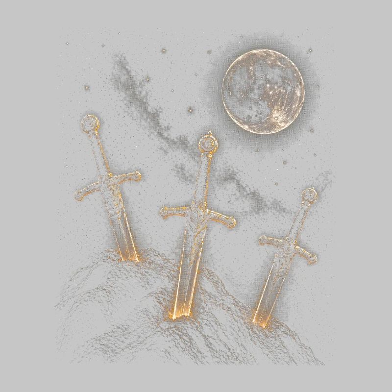 Trois épées au clair de lune
