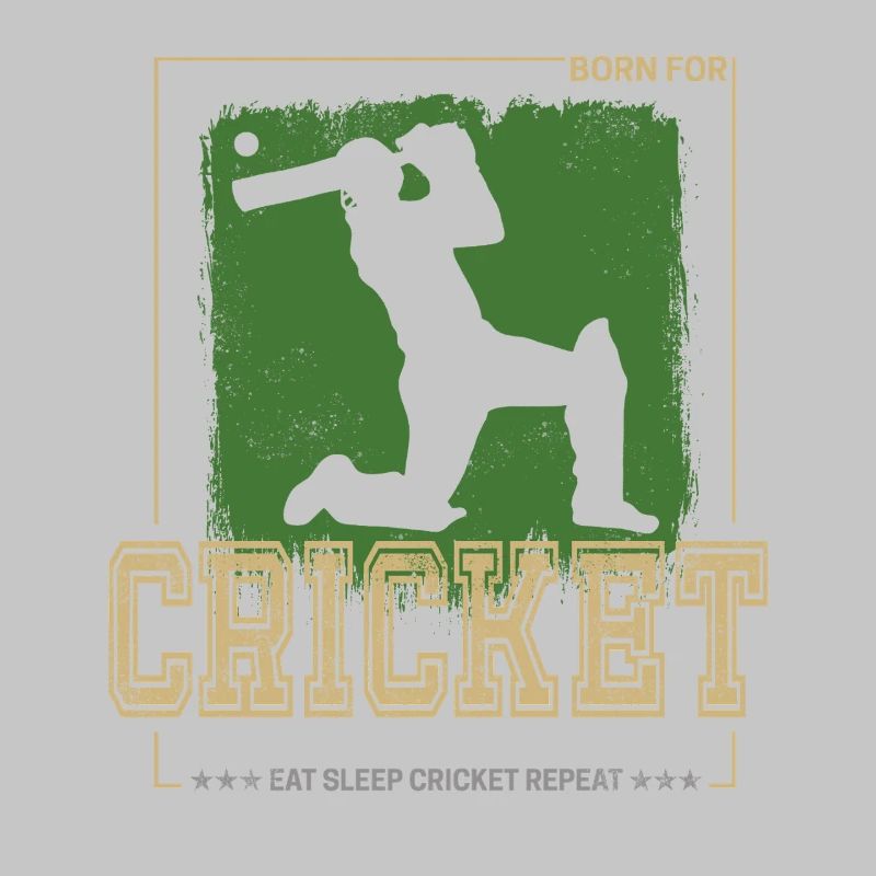 Cricket Batsman Design für Pitcher oder Trainer
