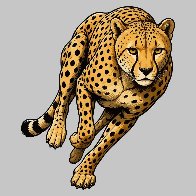 Leopardensprint Wildes Muster