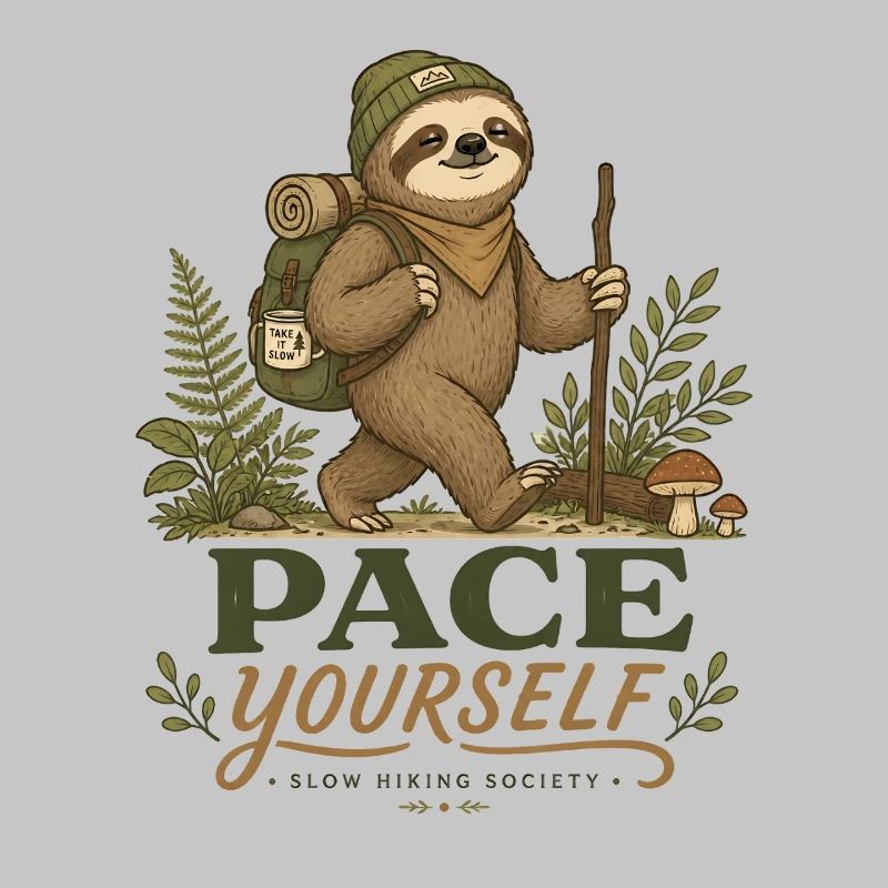 Pace Yourself Sloth Hiking