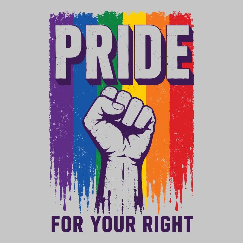 Pride Regenbogen Rechte Statement Shirt