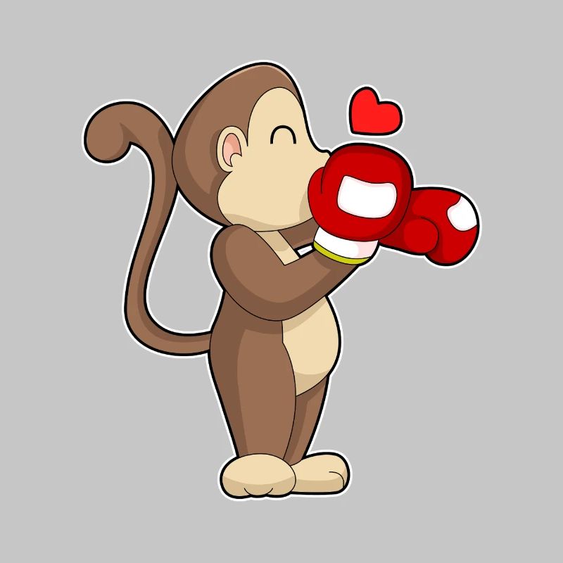 Monkey Boxer Gants de boxe Boxe Boxe