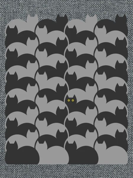 Escher Style Cats Textur