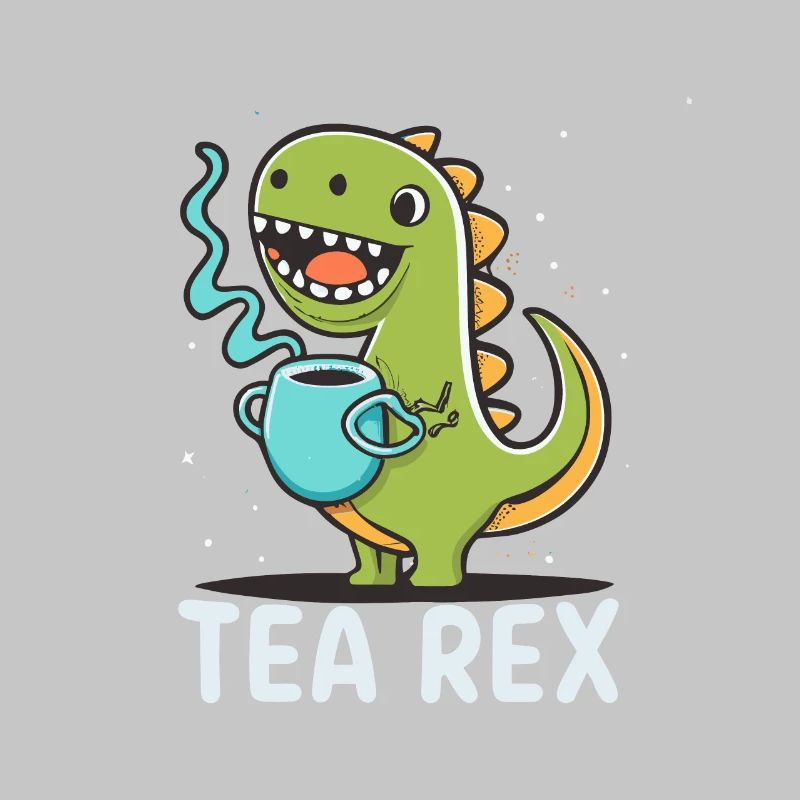 Funny 'Tea Rex' for tea lover