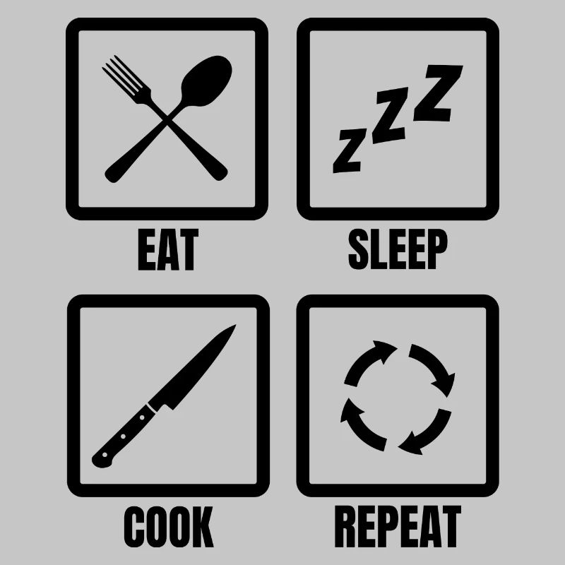 Kochen Tägliche Routine