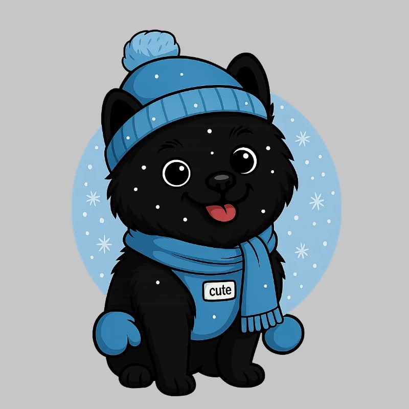 Cuddly Dog Winter Magic