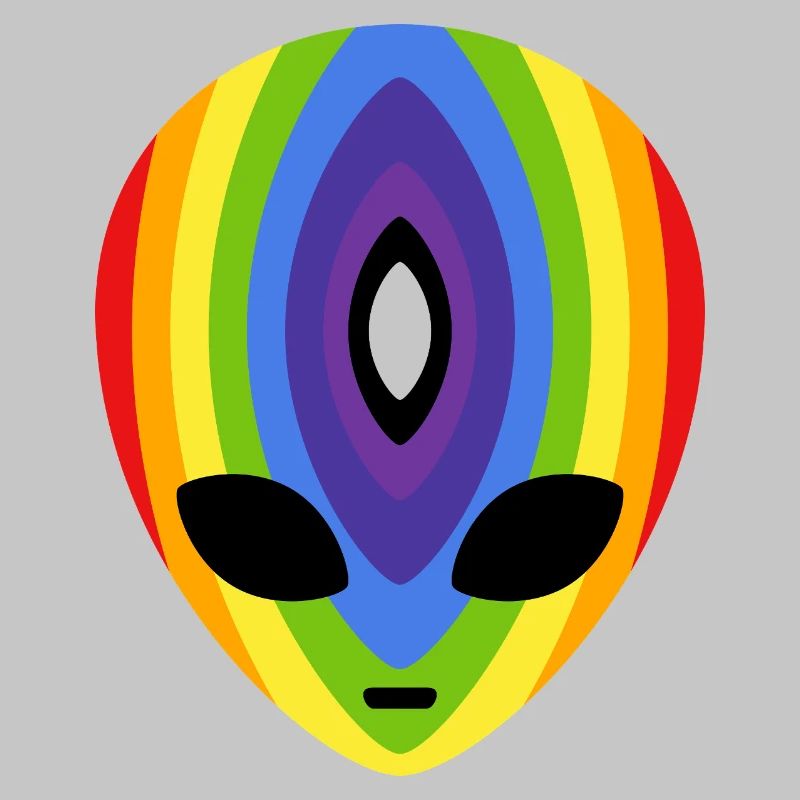 Prismatischer Regenbogen-Alien