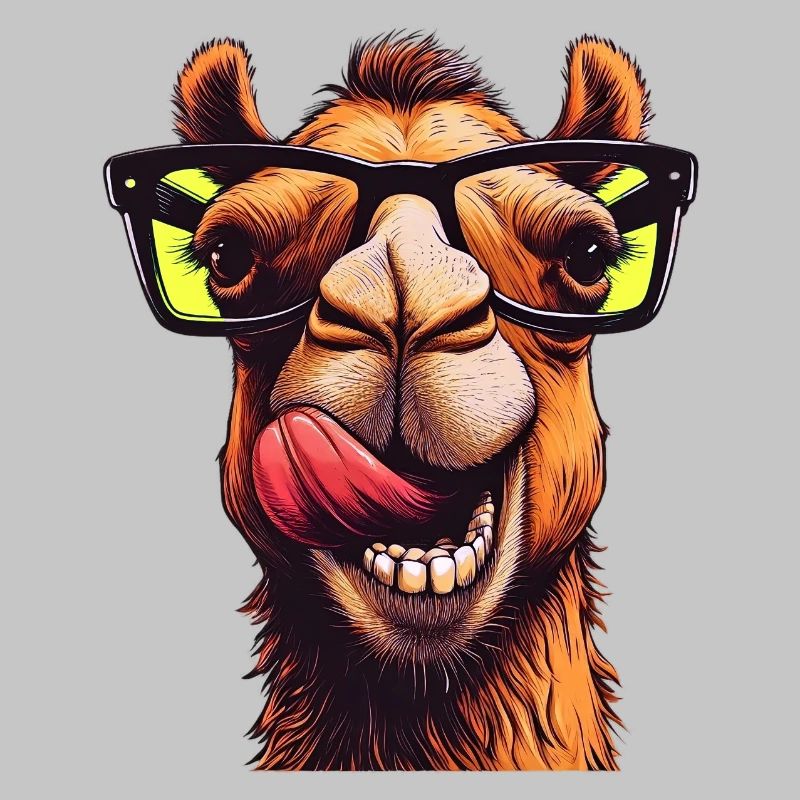 Kamel mit Sonnenbrille