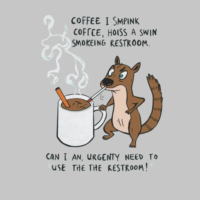 Kaffee Notfall Beutier Eichhörnchen Kippe 