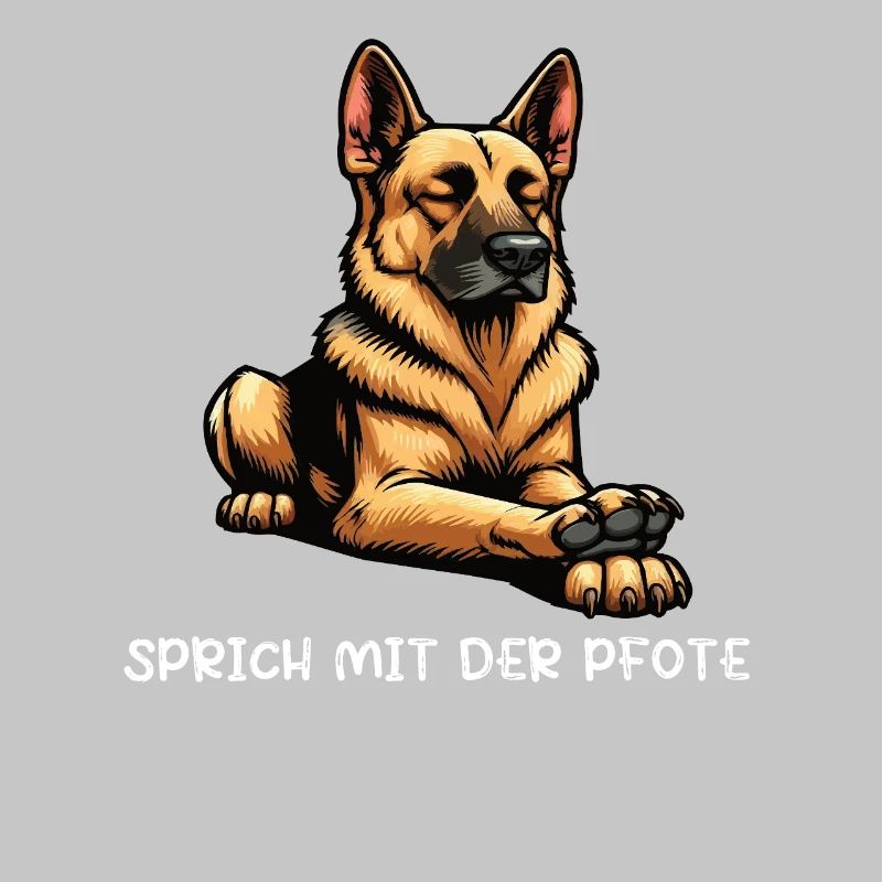Sprich mit der Pfote Deutscher Schäferhund DSH