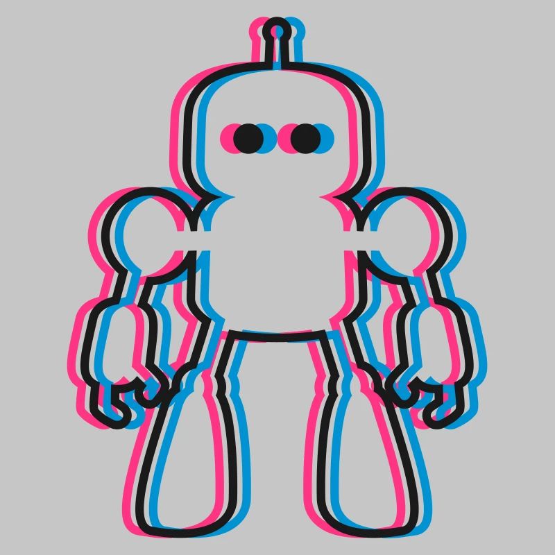 Roboter 3D Effekt KI Sci-Fi 