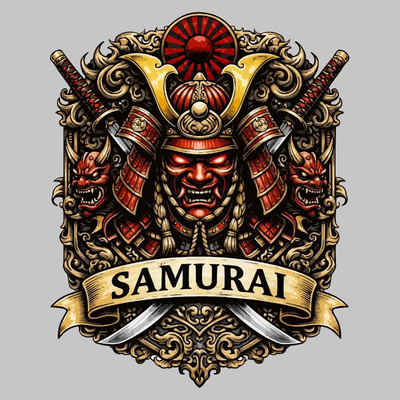 Samurai Wappen Kriegerkunst