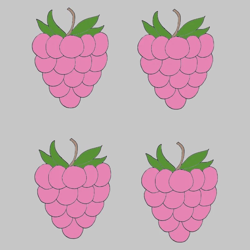 Raspberry Double Cluster Pattern