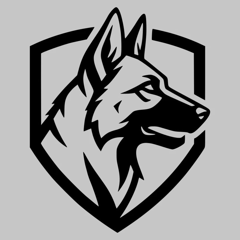 Schäferhund Wappen Schild Security