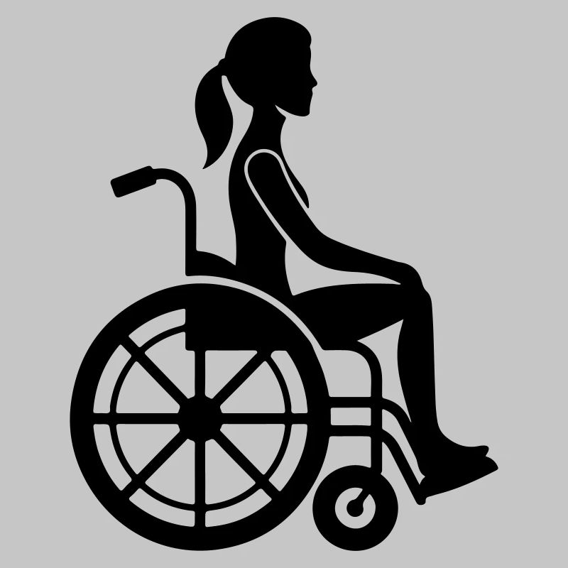 Frau im Rollstuhl