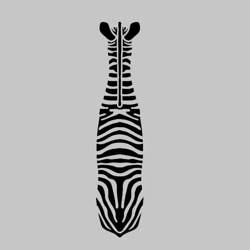 Zebra mit Einzigartigen Streifen