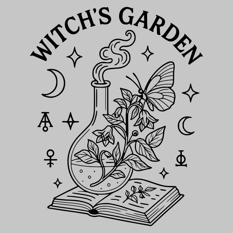 Zauber Hexe Buch Garten