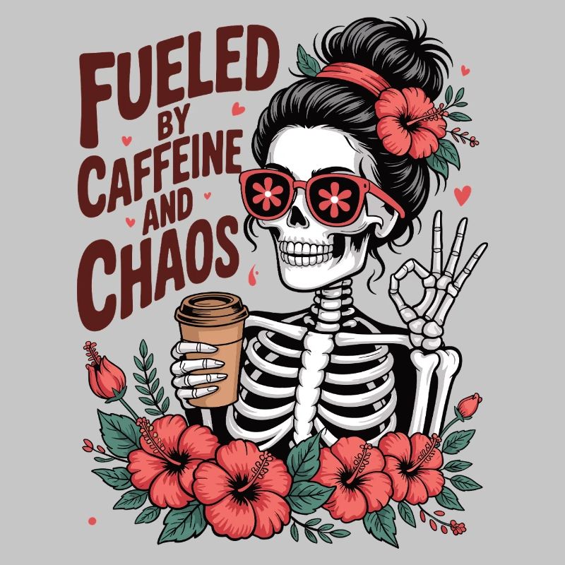 Mutter Koffein Mutter Skelett Kaffee