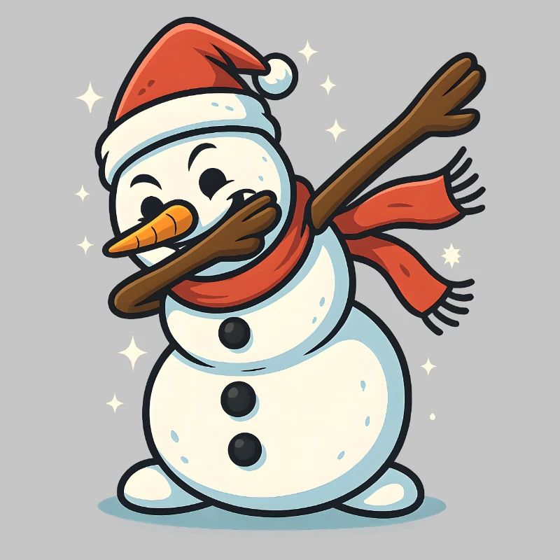 Dabbing Snowman Dab