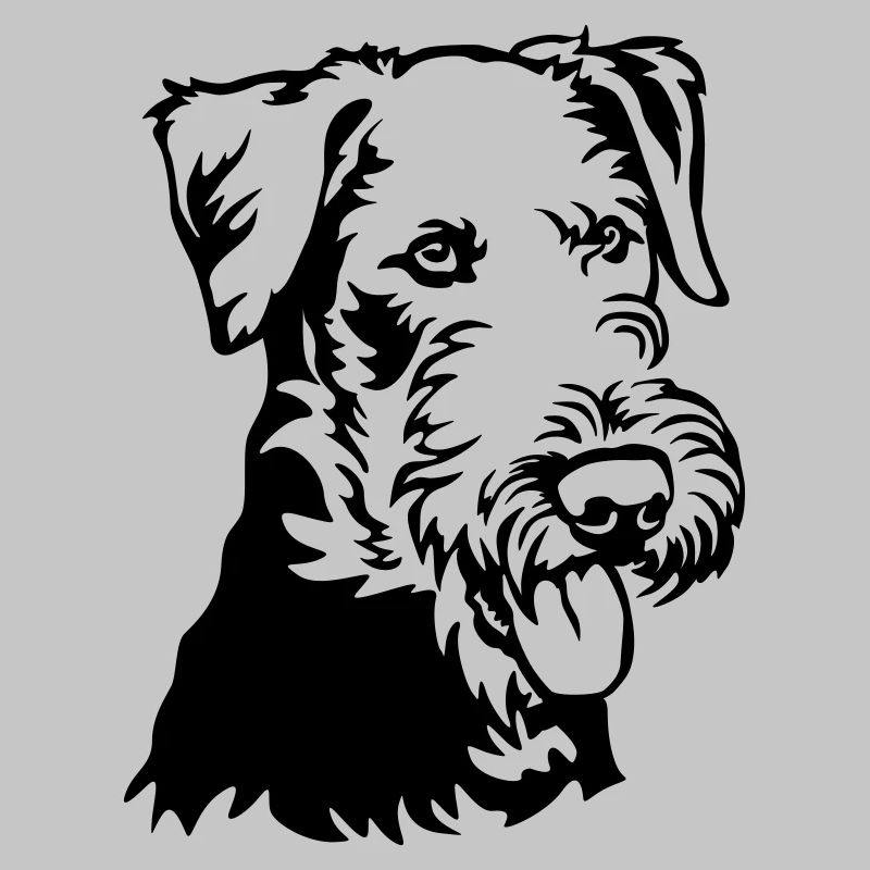 Airedale Terrier Kopf