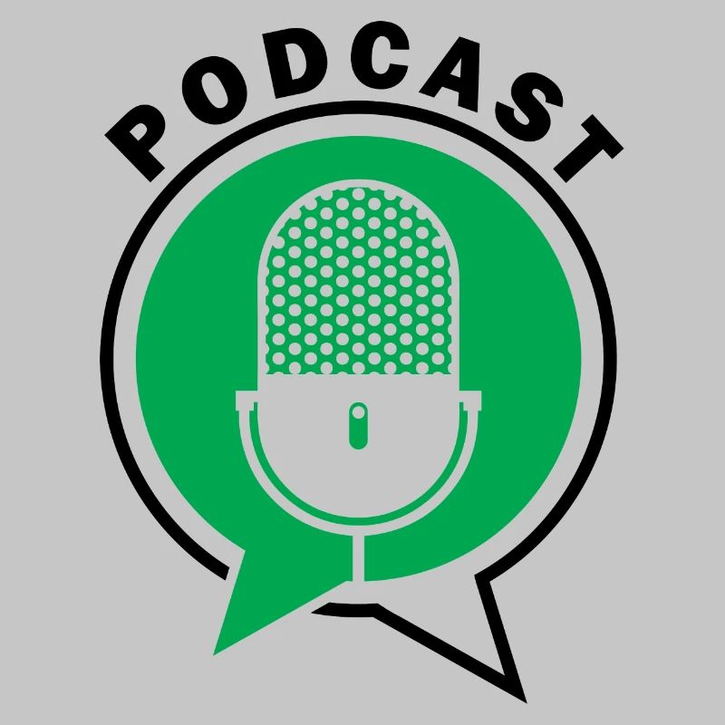 Podcast Microphone Speech Bubbles
